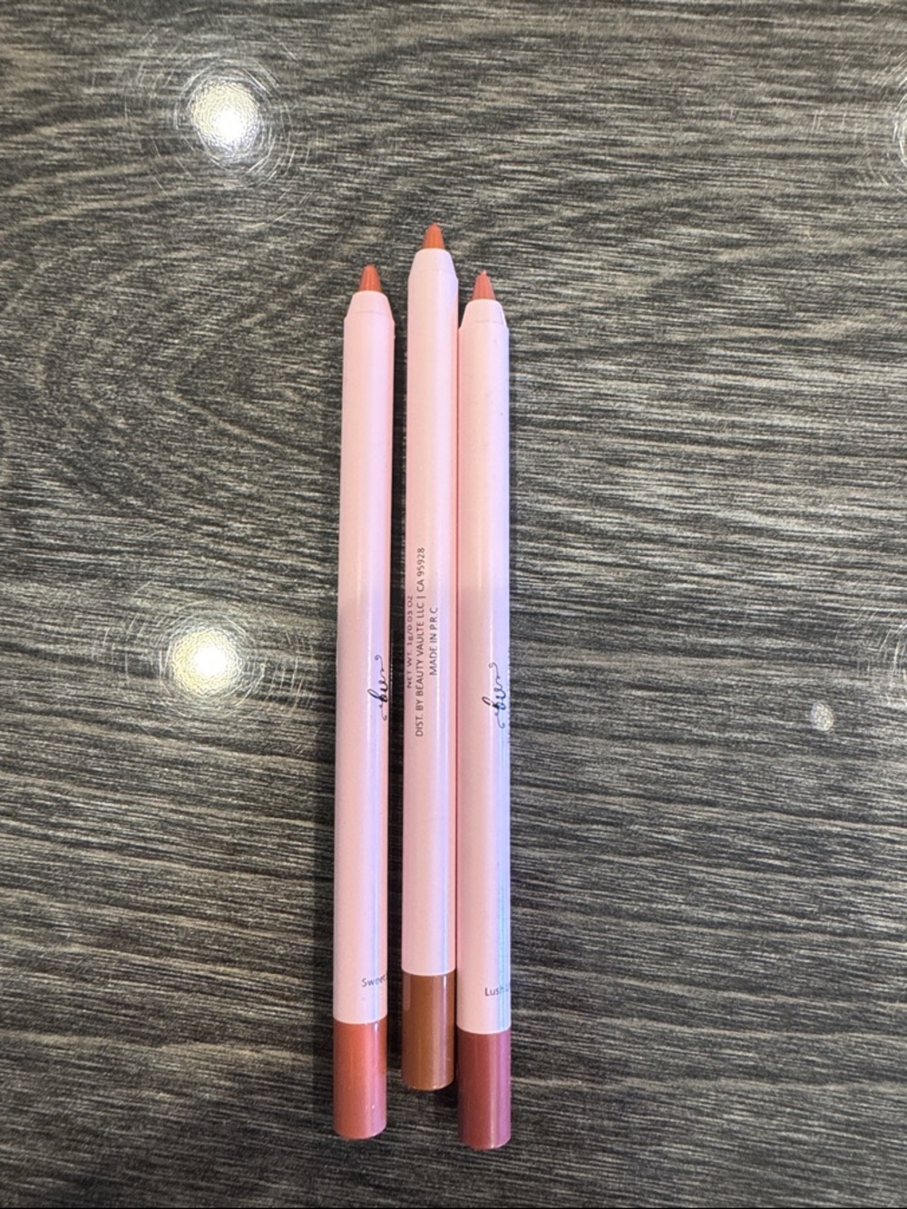 Neutral Pink-Brown Lip Liner Trio — Long-Lasting Definition